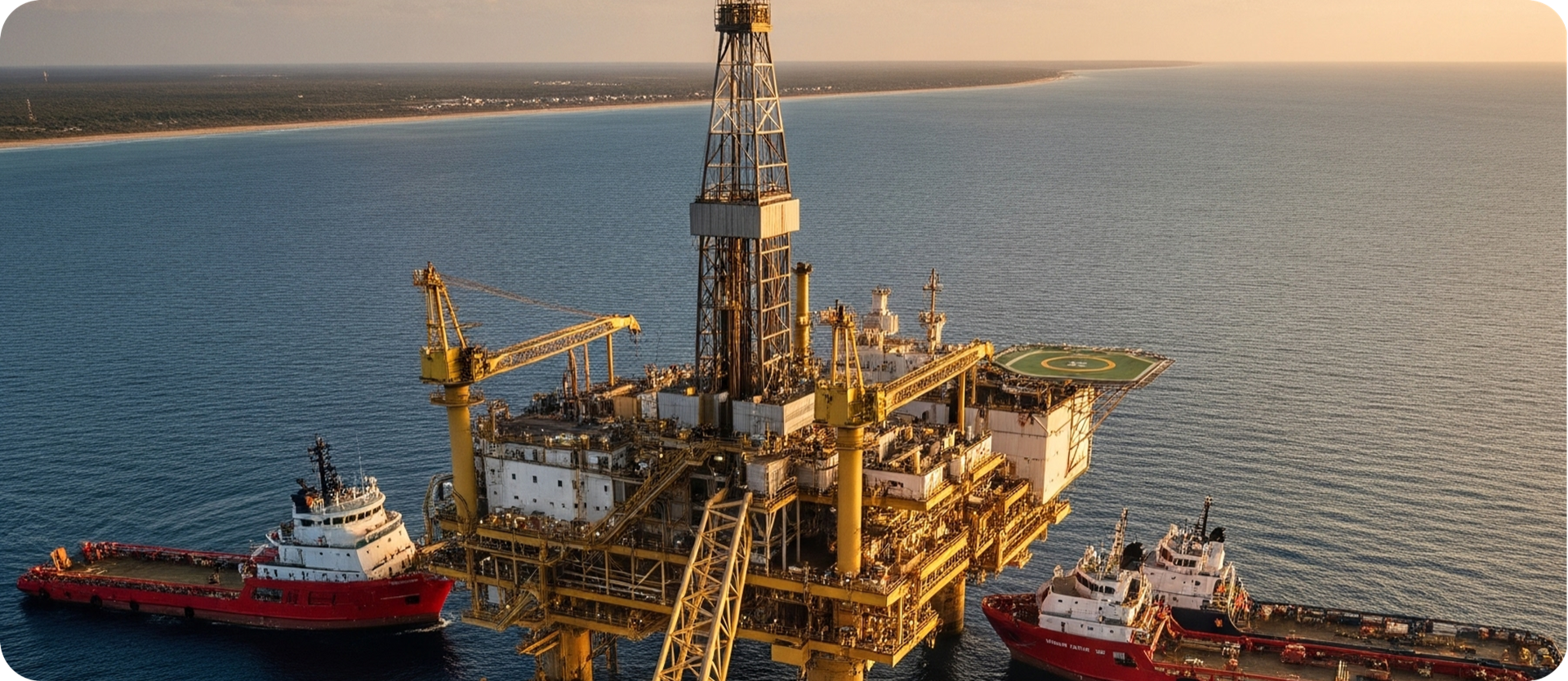 Offshore Oil Drilling Platform