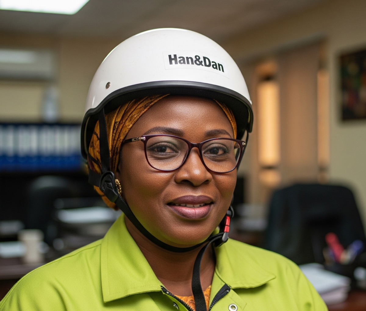 Han&Dan team member in safety gear